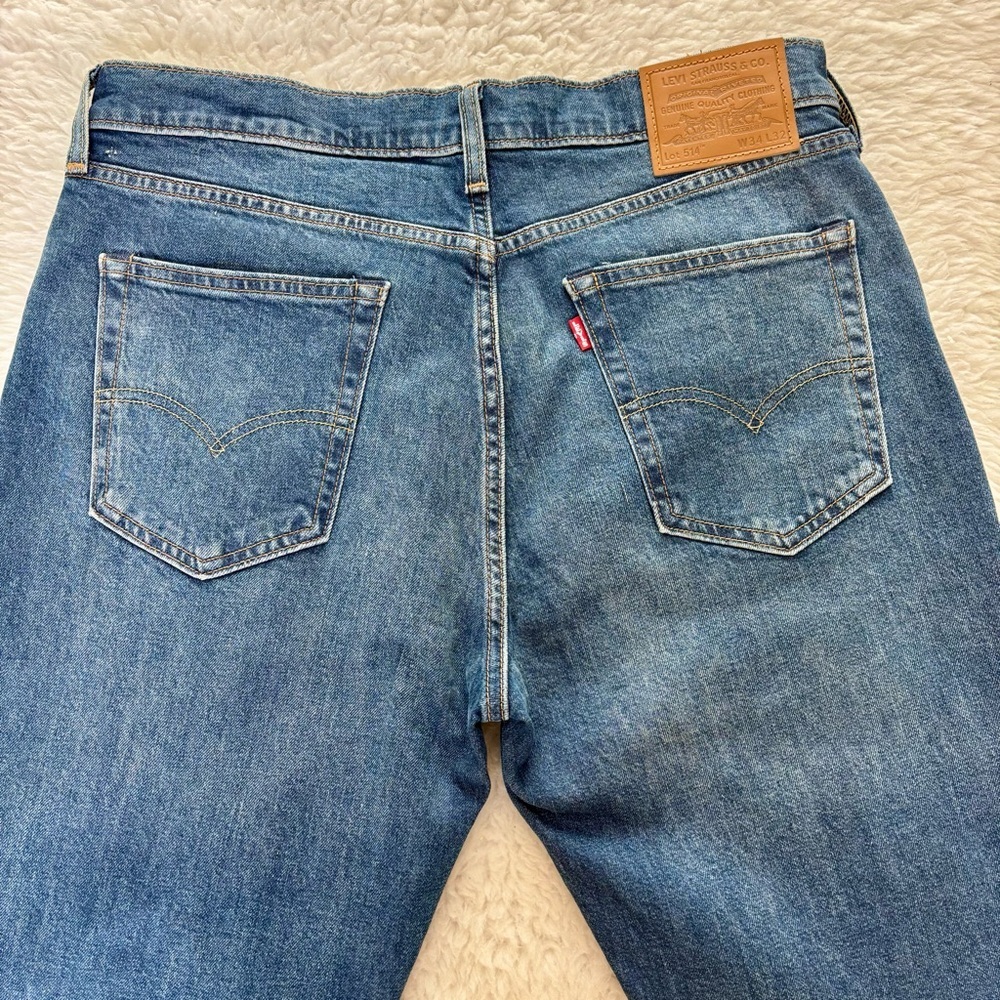 Levi's Classic Straight lot 514  Blue Jeans size W34 L32 - Picture 6 of 12